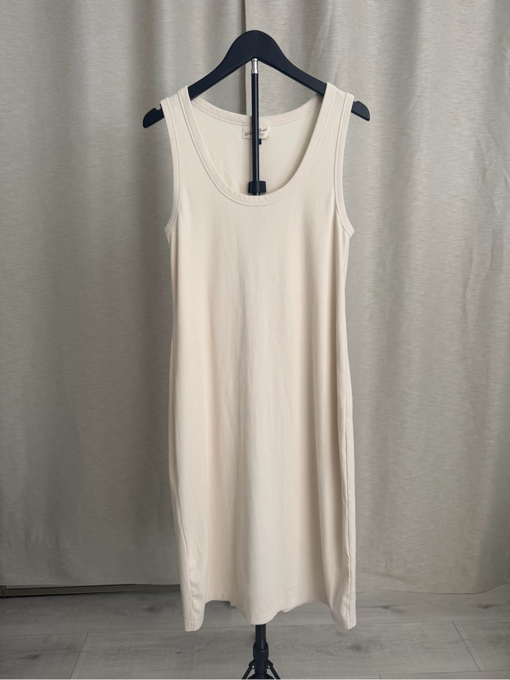 Universal Thread Cream Sleeveless Midi Tank Dress